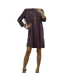Purpleish gray loose fit resortwear
